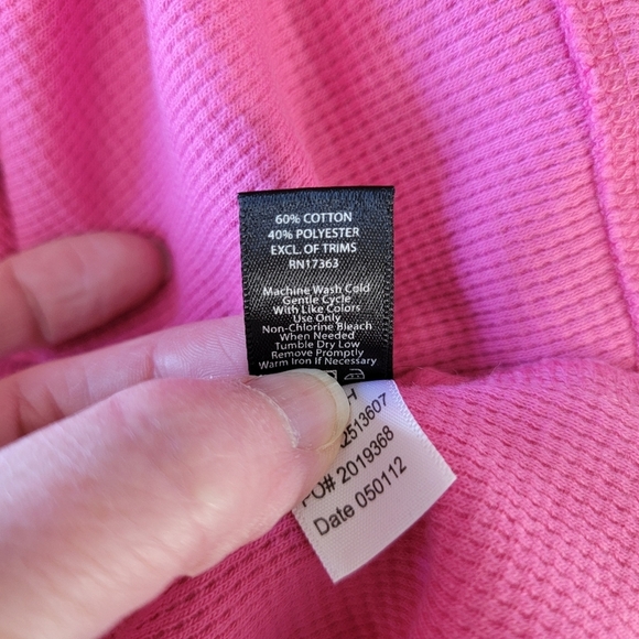 NWT Kensie Pink Sleeveless Top Striped Straps Lace And Button Accents Size M - Picture 8 of 10